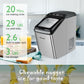 Costway Silver Ice Making Machine with 29 Pounds Pebble Ice per Day