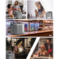 Costway Silver Portable Countertop Ice Maker Machine with Scoop