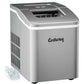 Costway Silver Portable Countertop Ice Maker Machine with Scoop