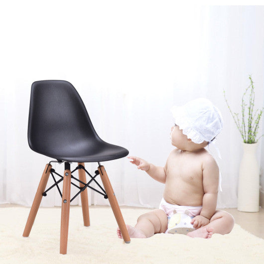 Costway Single Kids Dining Side Armless Chair - Black