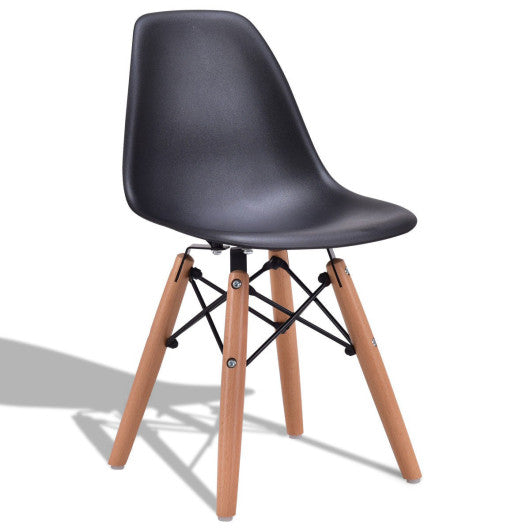 Costway Single Kids Dining Side Armless Chair - Black