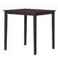 Costway Square Rubber Wood Dining Table