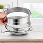 Costway Stainless Steel Beekeeping Double Honey Sieve Strainer Filter Equipment