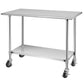 Costway Stainless Steel Commercial Kitchen Prep & Work Table