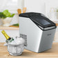 Costway Stainless Steel Ice Maker 33Lbs/ 24Hrs Self-Clean Function with Scoop