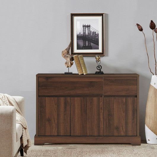 Costway Storage Buffet Sideboard with 2 Drawers and 2 Cabinets