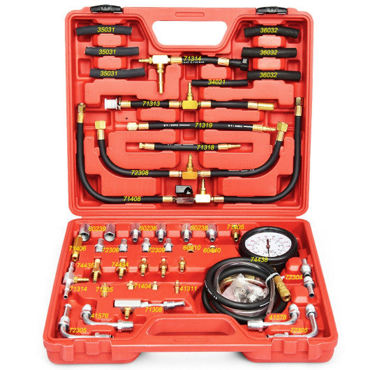 Costway TU-443 Fuel Injection Pump Pressure Tester Gauge Tool Kit