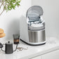 Costway White Countertop Ice Maker 26.5lbs/Day with Self-Cleaning Function and Flip Lid