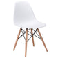 Costway White Dining Side Armless Accent Chair