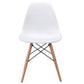 Costway White Dining Side Armless Accent Chair