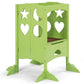 Costway White Folding Kids Kitchen Helper Kitchen Counter Step Stool