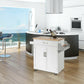 Costway White Spice Rack Towel Rack Drawer Cabinet