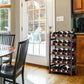 Costway Wood Wine Rack 5-Tier Bottle Display Storage Shelf Free Standing