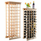 Costway Wooden Wine Holder Bottle Rack for 44 Bottles