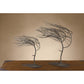 Crestview Collection 18" & 12" 2-Piece Rustic Metal Windy Woods Tree Sculpture In Antique Metal Finish