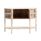 Crestview Collection Ainsley 47" x 15" x 35" Rustic Unfinished Wood Console