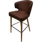 Crestview Collection Auburn 22" x 22" x 40" Traditional Faux Leather And Wood Bar Stool