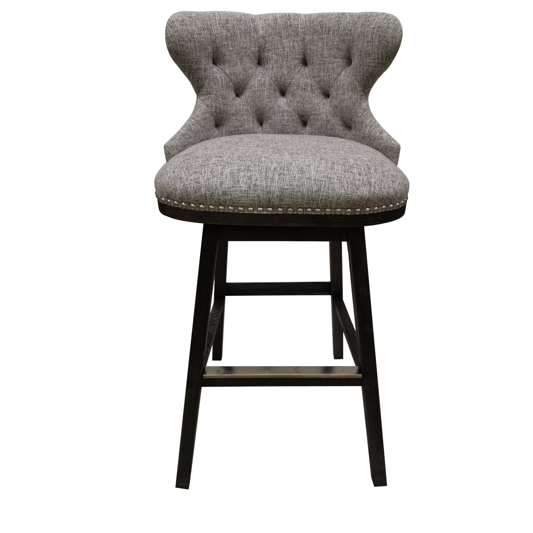 Crestview Collection Baltimore 21" x 20" x 40" Traditional Fabric And Wood Bar Stool