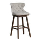 Crestview Collection Baltimore 21" x 20" x 40" Traditional Fabric And Wood Bar Stool