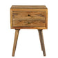 Crestview Collection Bengal Manor 18" x 15" x 25" 2-Drawer Rustic Mango Wood Accent Table In Natural Finish