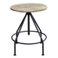 Crestview Collection Bengal Manor 18" x 18" x 21" Rustic Mango Wood And Metal Bar Stool