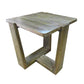 Crestview Collection Bengal Manor 24" x 24" x 25" Occasional Mango Wood Tri-Leg Square End Table In Natural Wood Finish