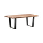 Crestview Collection Bengal Manor 46" x 28" x 18" Transitional Iron And Live Edge Natural Acacia Wood Rectangle Cocktail Table