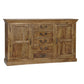 Crestview Collection Bengal Manor 69" x 14" x 40" 5-Drawer 2-Door Rustic Brown Mango Wood Sideboard