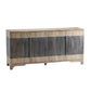 Crestview Collection Bengal Manor 70" x 18" x 34" 2-Tone 4-Door Rustic Gray Mango Wood Sideboard
