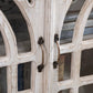 Crestview Collection Bengal Manor 72" x 16" x 38" 4-Door Rustic Brown Light Mango Wood Cathedral Design Sideboard