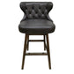 Crestview Collection Braddock 21" x 20" x 40" Traditional Faux Leather And Wood Bar Stool