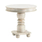 Crestview Collection Castleberry 30" x 30" x 30" Rustic Wood Accent Table In Weathered Gray Finish