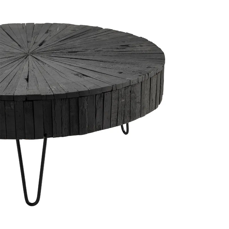 Crestview Collection Drummond 42" x 42" x 17" Occasional Metal And Wood Cocktail Table