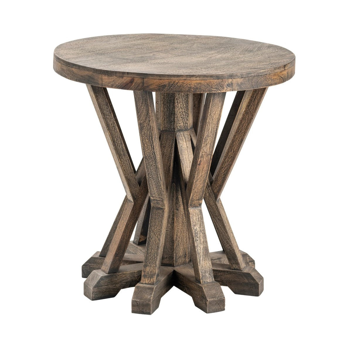 Crestview Collection Hamilton 24" x 24" x 24" Occasional Wood End Table In Brown Finish