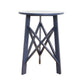Crestview Collection Harbor Town 20" x 20" x 26" Coastal Wood Accent Table In Blue Finish