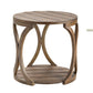 Crestview Collection Hawthorne Estate 23" x 23" x 24" Occasional Sierra Pine Wood Round End Table In Textured Finish