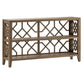 Crestview Collection Hawthorne Estate 56" x 13" x 32" Traditional Wood Open Fretwork Console In Dayton Finish