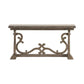 Crestview Collection Hawthorne Estate 60" x 32" x 30" Traditional Wood Flip-Out Console Table In Brushed Gray Finish