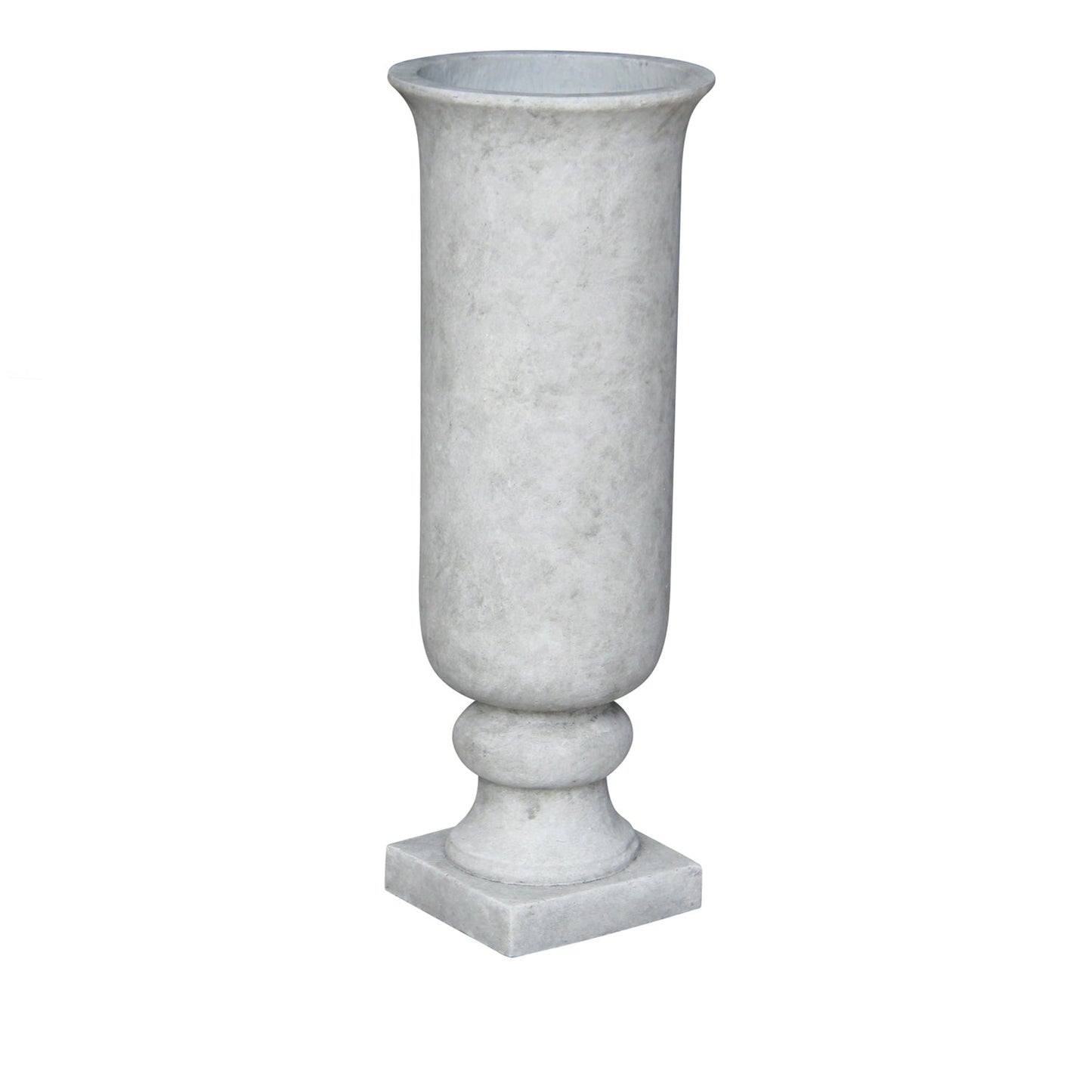 Crestview Collection Interlude 11" x 11" x 30" Traditional Concrete Large Vase In Light Stone Finish