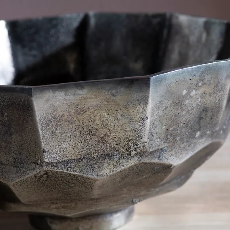 Crestview Collection Lark 6" & 5" 2-Piece Transitional Aluminum Bowl In Bronze Finish