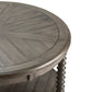 Crestview Collection Pembroke 38" x 38" x 20" Occasional Wood Turned Leg Plantation Recycled Pine Round Cocktail Table