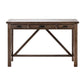 Crestview Collection Pembroke 50" x 24" x 30" 3-Drawer Rustic Plantation Recycled Pine Accent Desk In Tavern Finish