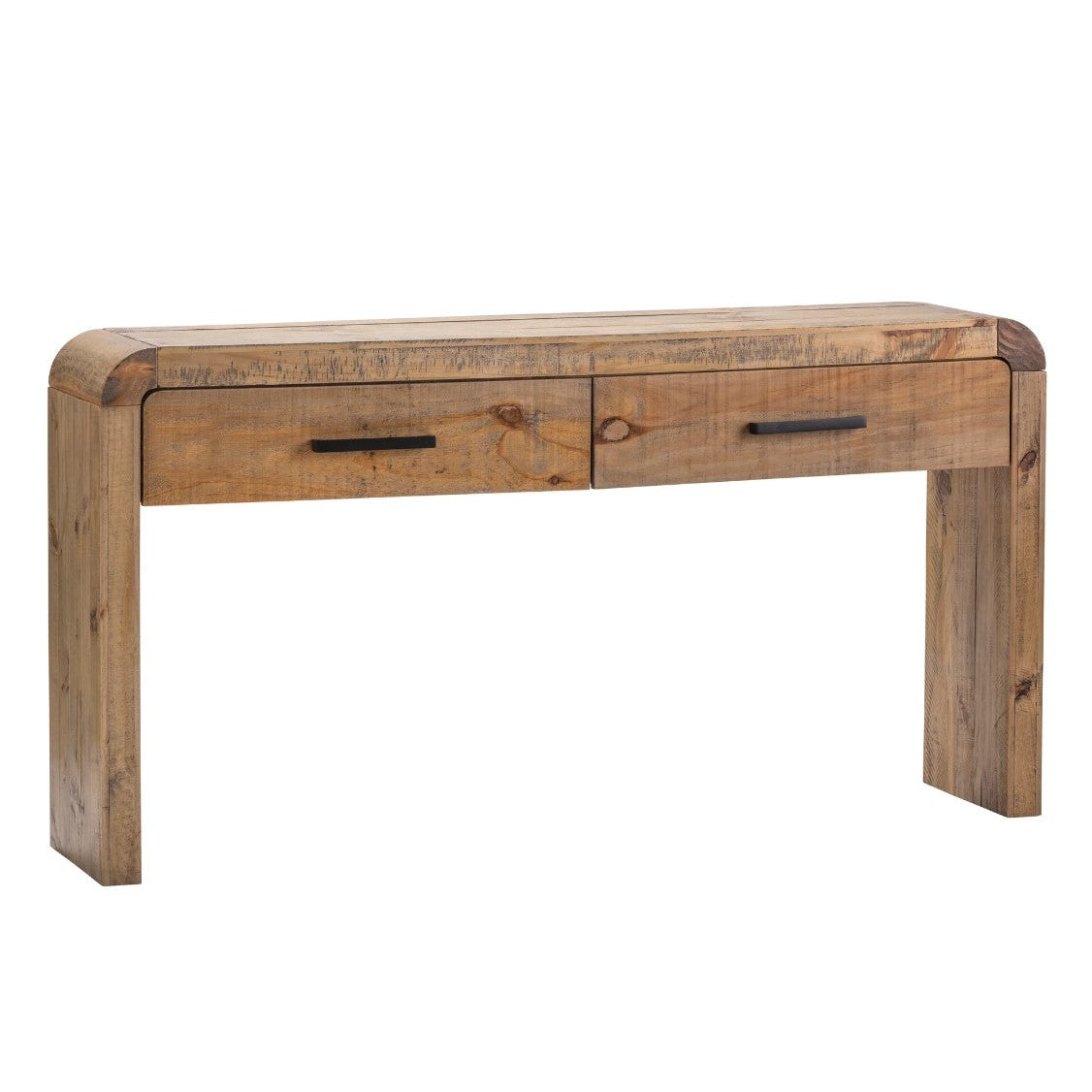 Crestview Collection Pleasant Grove 64" x 14" x 13" Transitional Metal And Wood Console In Light Wood Finish