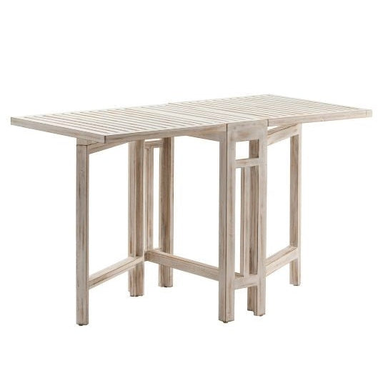 Crestview Collection Savannah 52" x 25" x 30" Traditional Wood Gate Leg Small Folding Dining Table