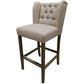Crestview Collection Stanton 19" x 21" x 41" Traditional Fabric And Wood Bar Stool
