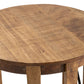 Crestview Collection Sutton Creek 23" x 23" x 25" Occasional Metal And Wood End Table In Natural Wood and Black Finish