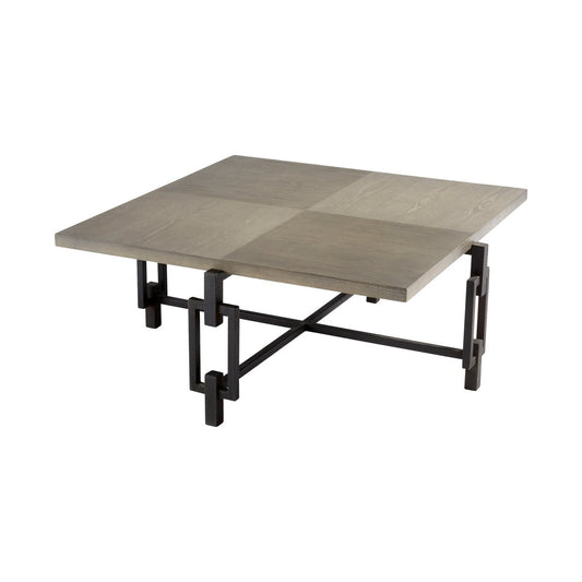 Cyan Design Ogden Designed by J. Kent Martin 47" x 47" x 19" Square Black Coffee Table
