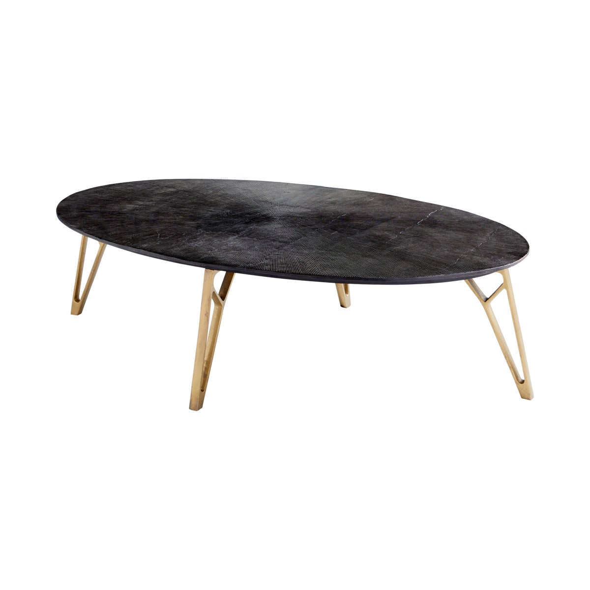 Cyan Design Quartette Bronze and Brass Aluminum Coffee Table