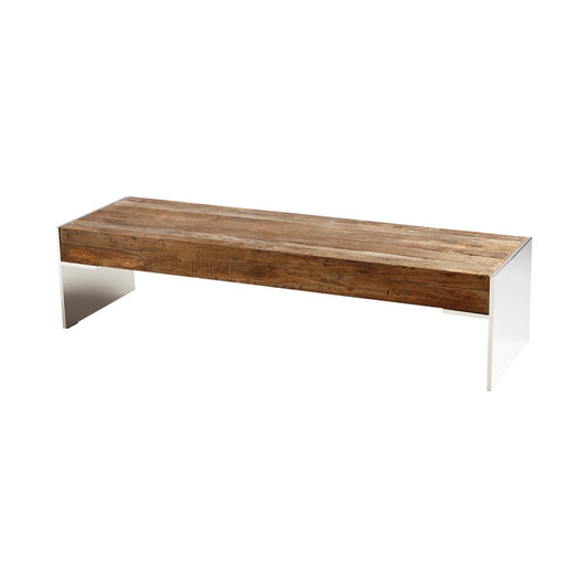 Cyan Design Silverton Black Forest Grove And Chrome Coffee Table
