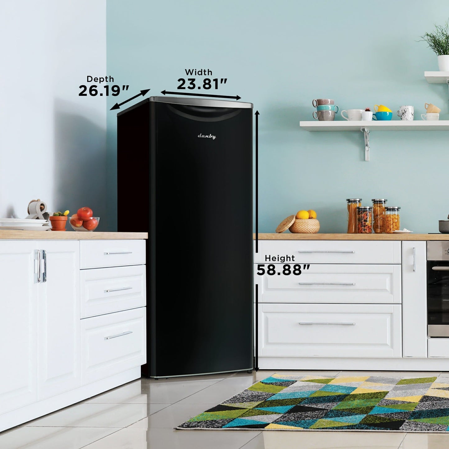 Danby 11 CuFt. Black Apartment Size Fridge - DAR110A3MDB